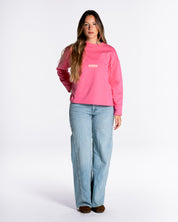 Lucia lleva la talla S y mide 1,73m