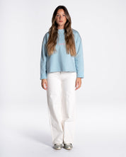 Lucia lleva la talla S y mide 1,73m