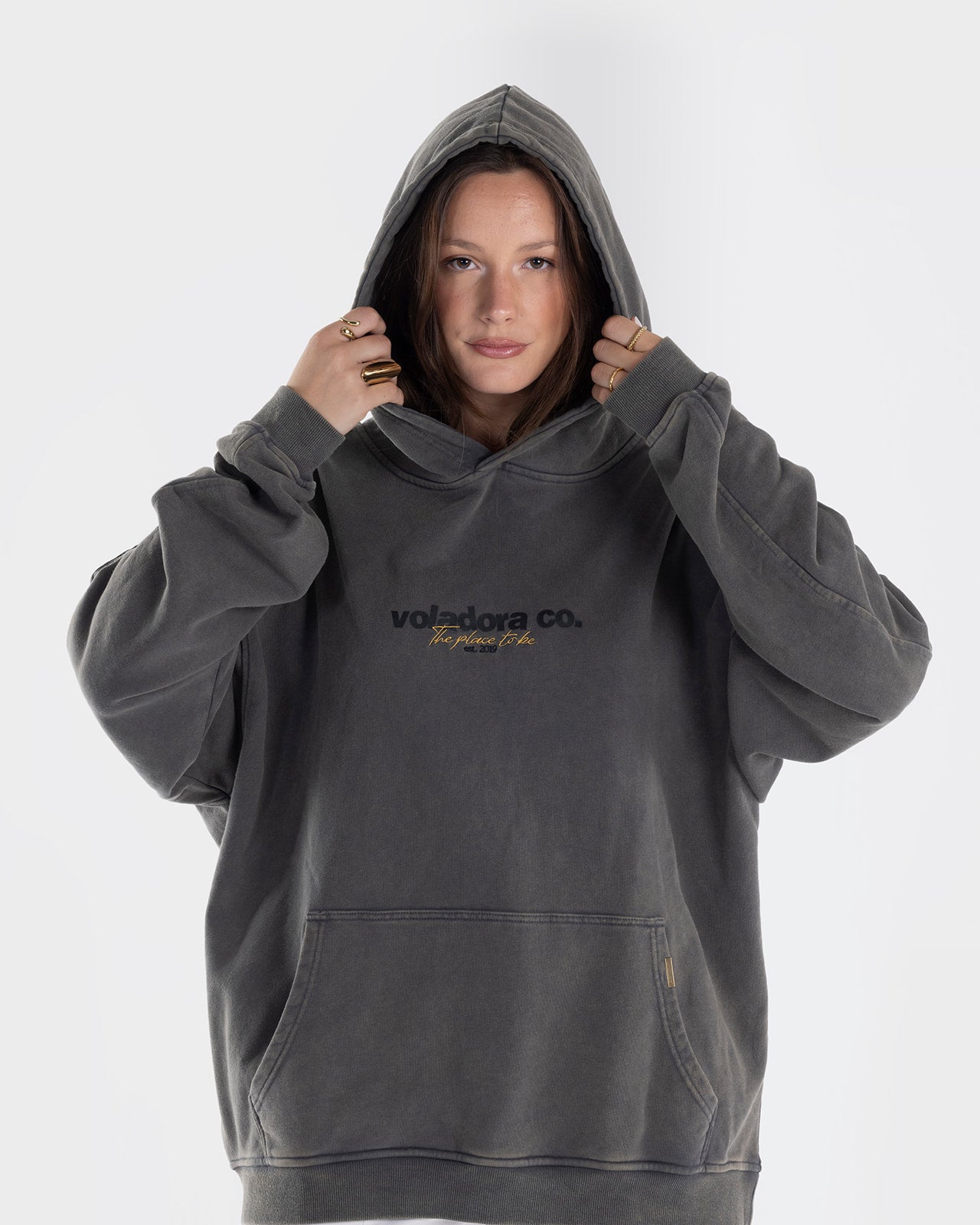 GRAY "OP" HOODIE