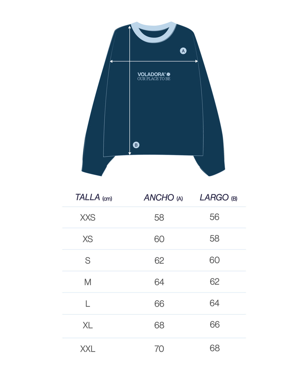 Crewneck Vlower- Navy