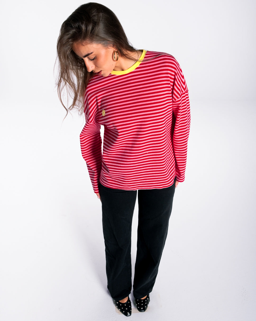 Lucia lleva la talla S y mide 1,70m