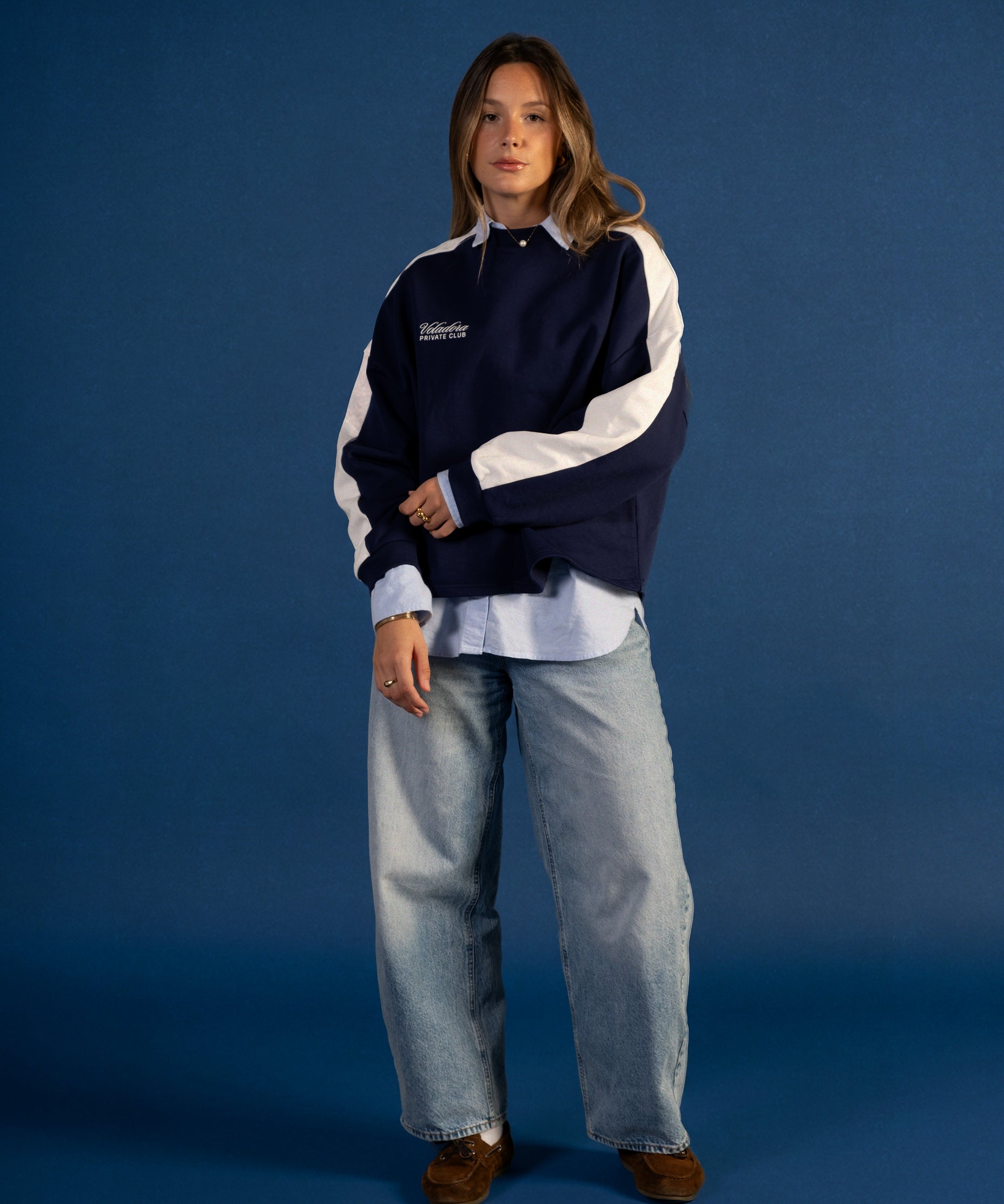 Lucia lleva la talla M y mide 1,73m