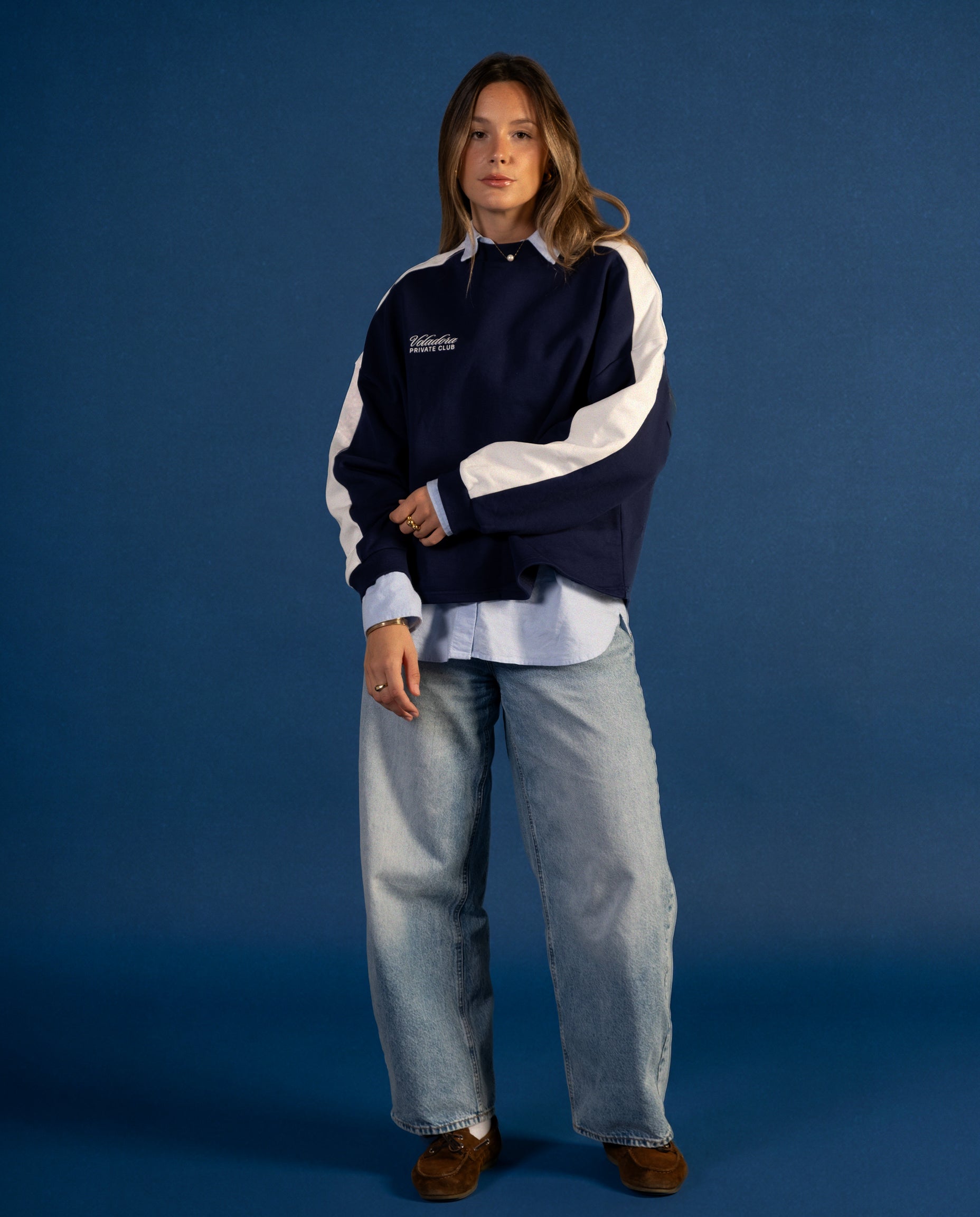 Lucia lleva la talla M y mide 1,73m