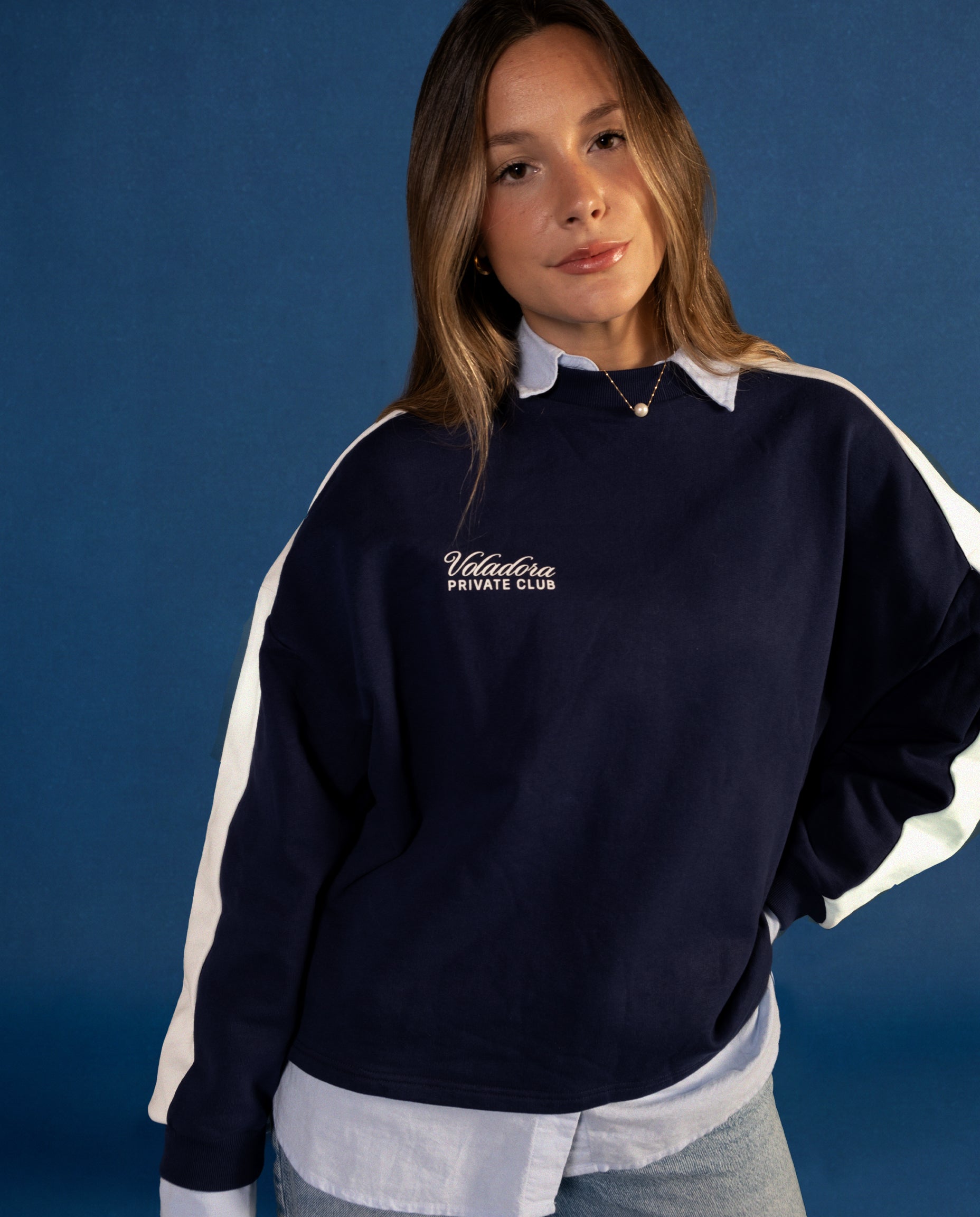 Lucia lleva la talla M y mide 1,73m