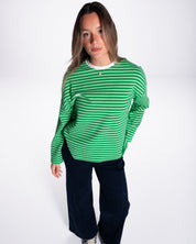 Lucia lleva la talla S y mide 1,73m