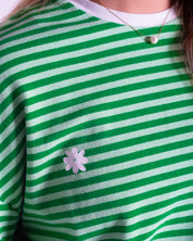Lucia lleva la talla S y mide 1,73m