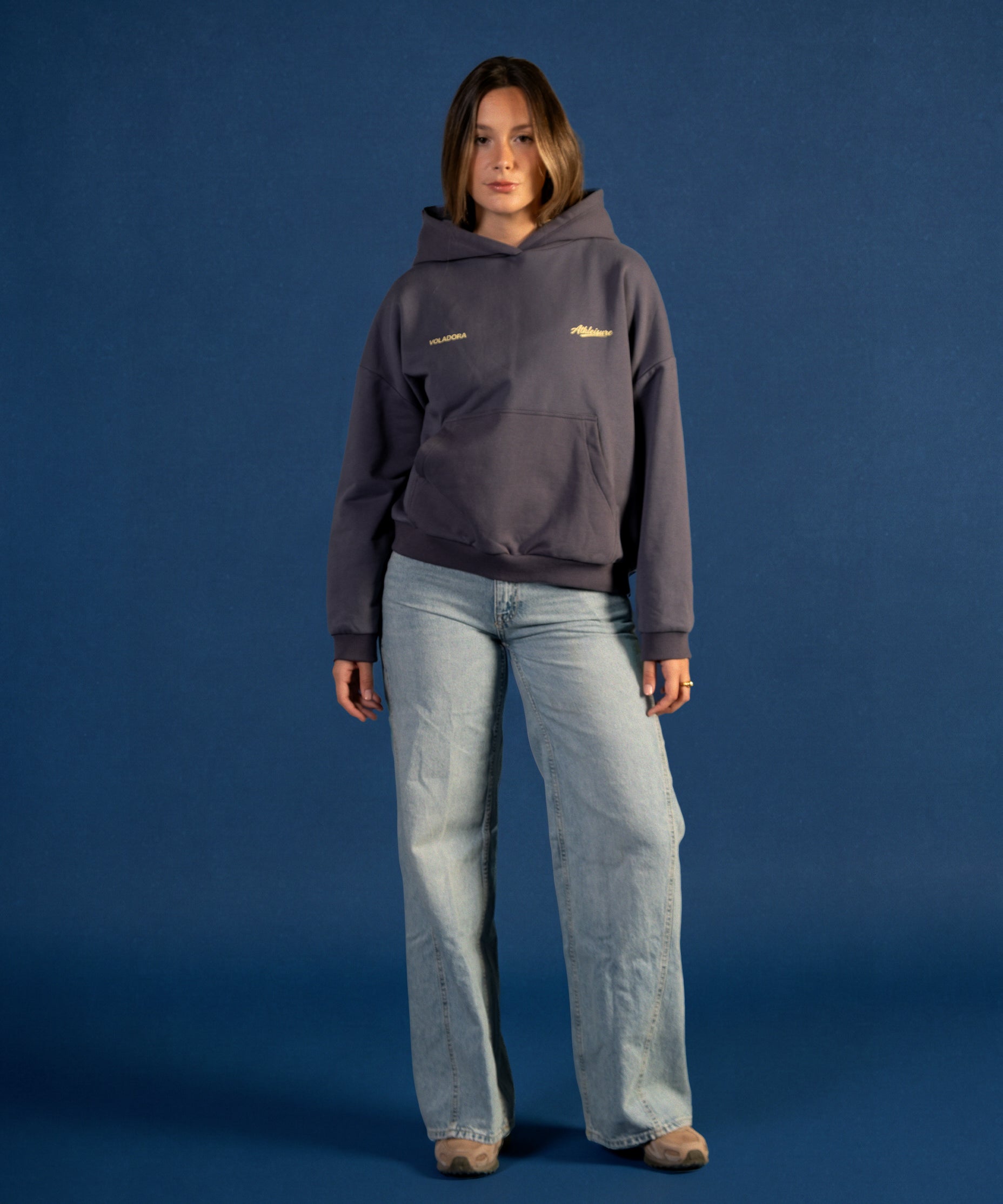 Lucia lleva la talla M y mide 1,73m