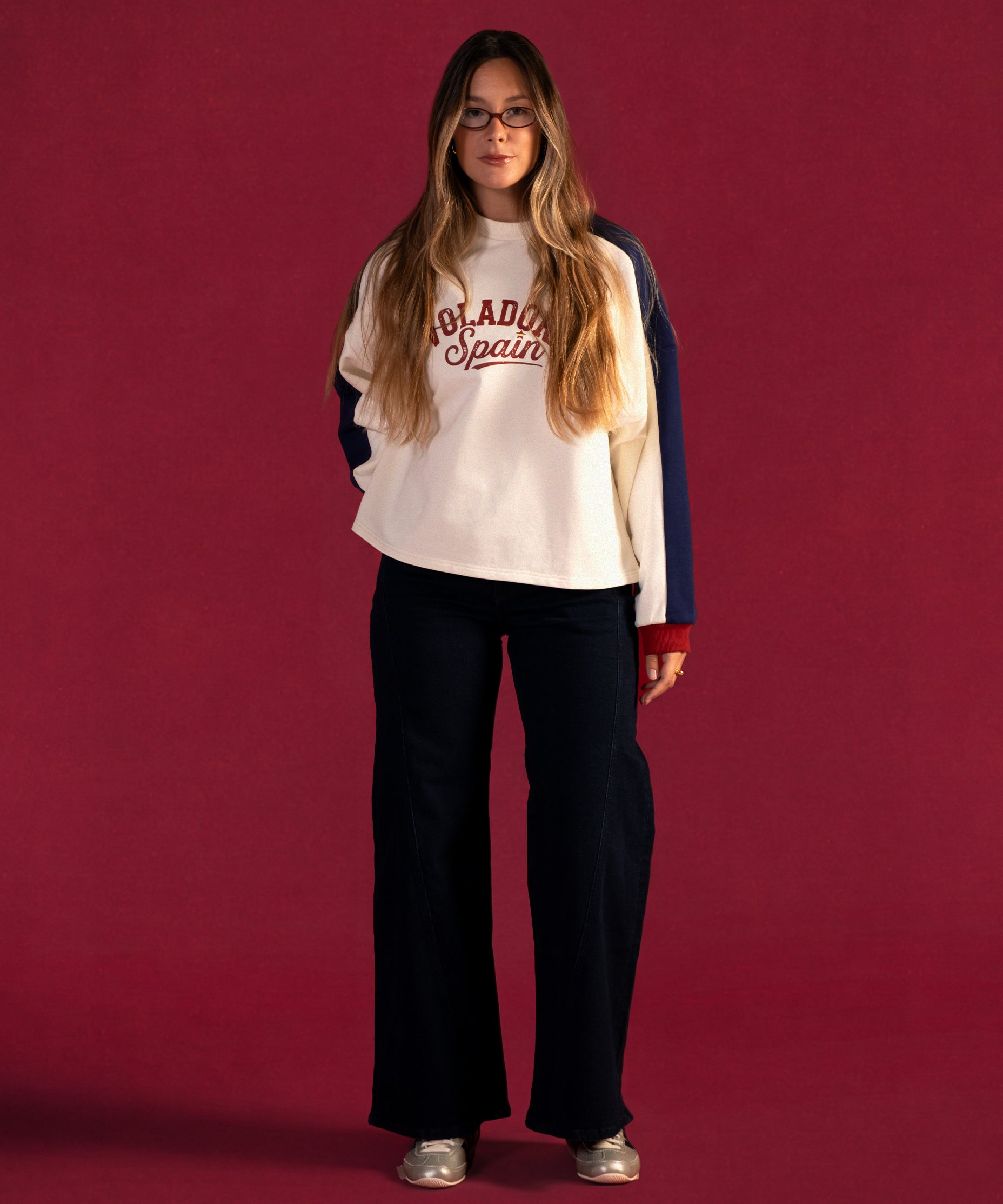 Lucia lleva la talla M y mide 1,73m