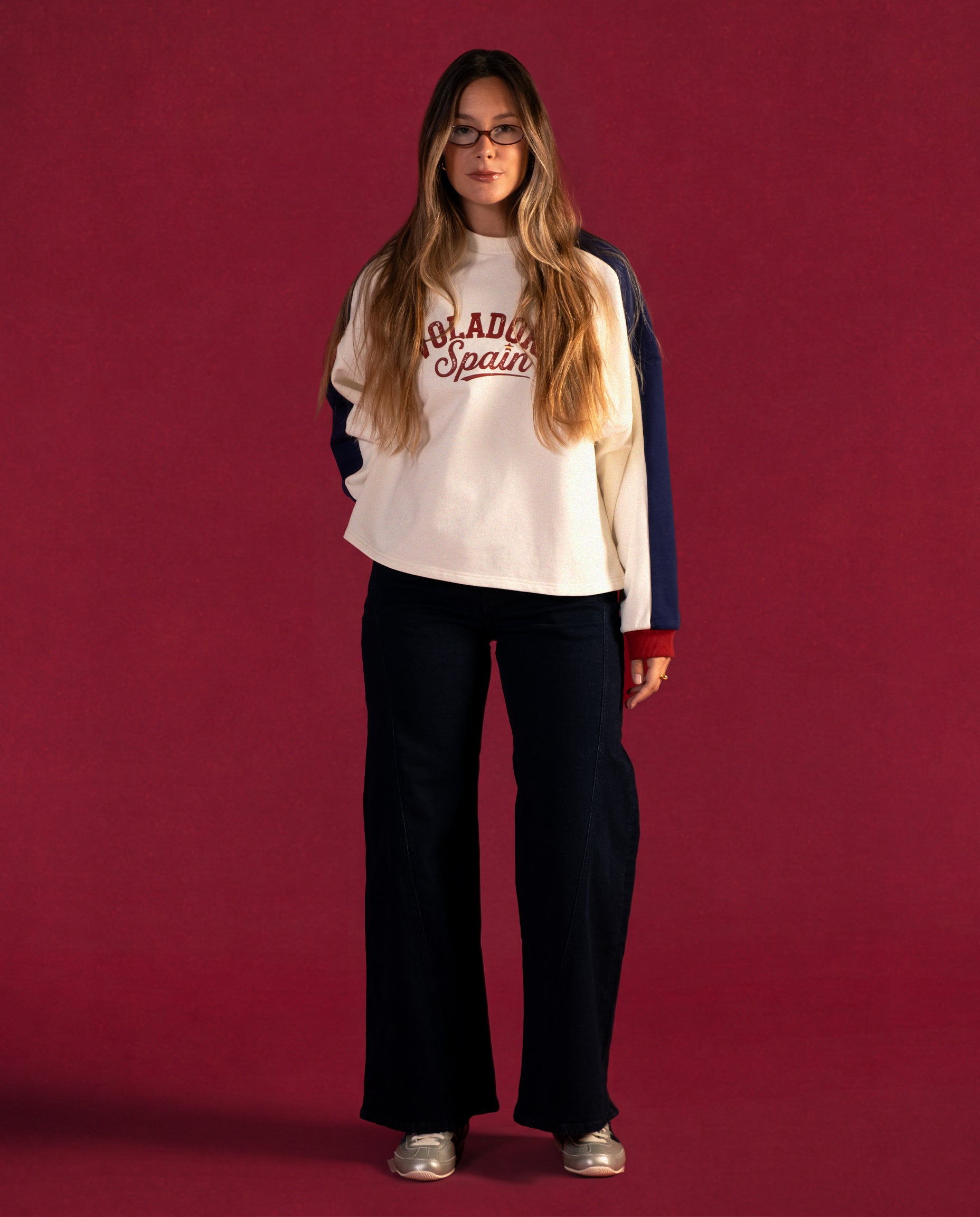 Lucia lleva la talla M y mide 1,73m