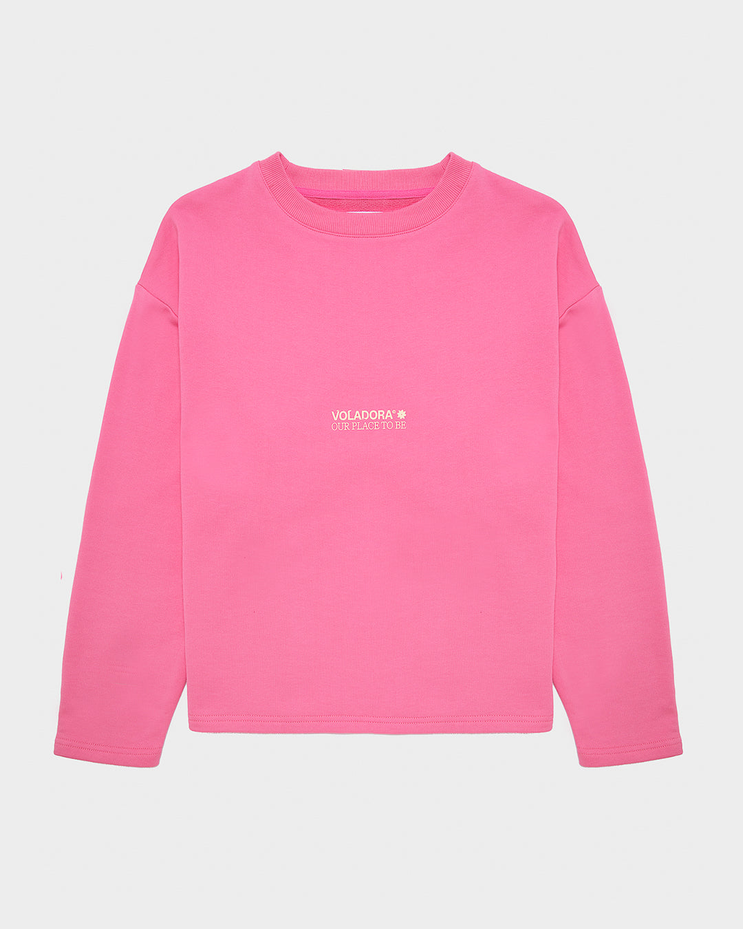 Crewneck Vlower- Coral
