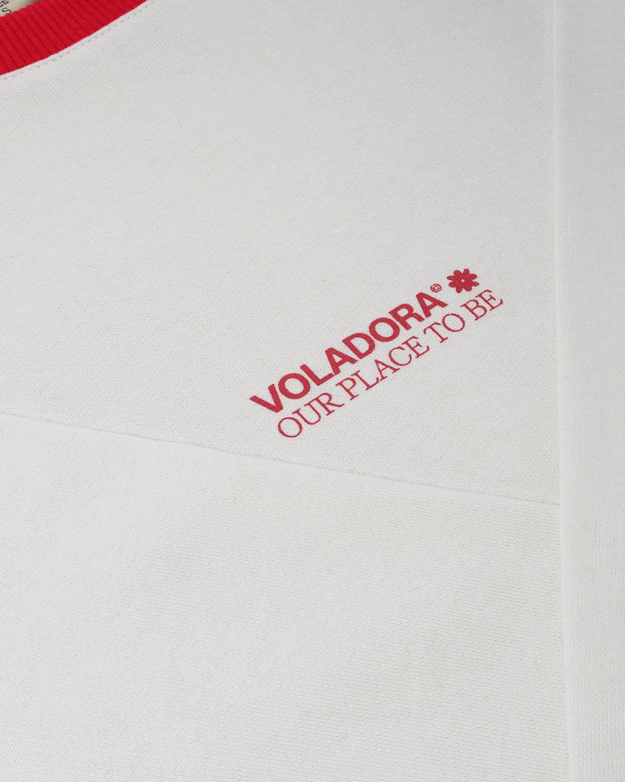 Crewneck Vlower- Cherry