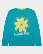 Crewneck Vlower- Tile Blue