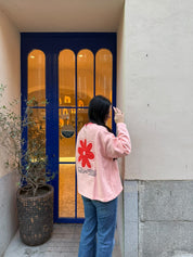 Crewneck Vlower- PinkFiesta